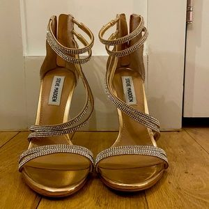 Steve Madden gold high heel
